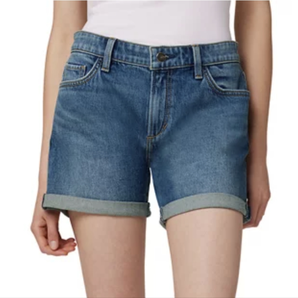 Joe's Jeans Vintage Stretch Denim Shorts with Rolled Hem